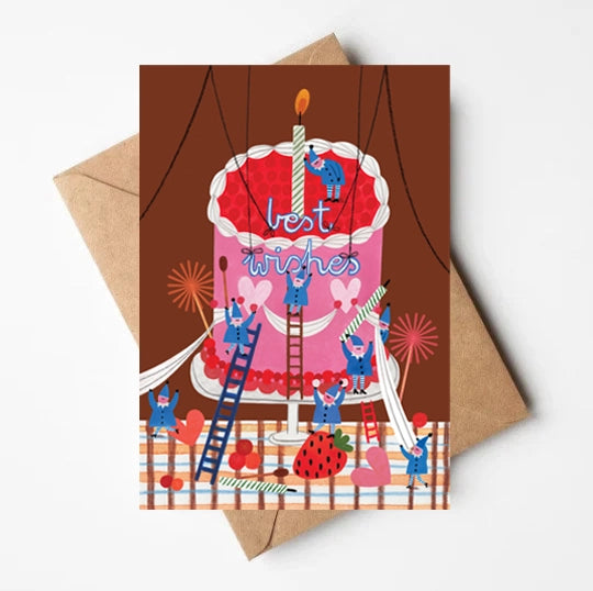 Little Helpers Birthday Cake Card