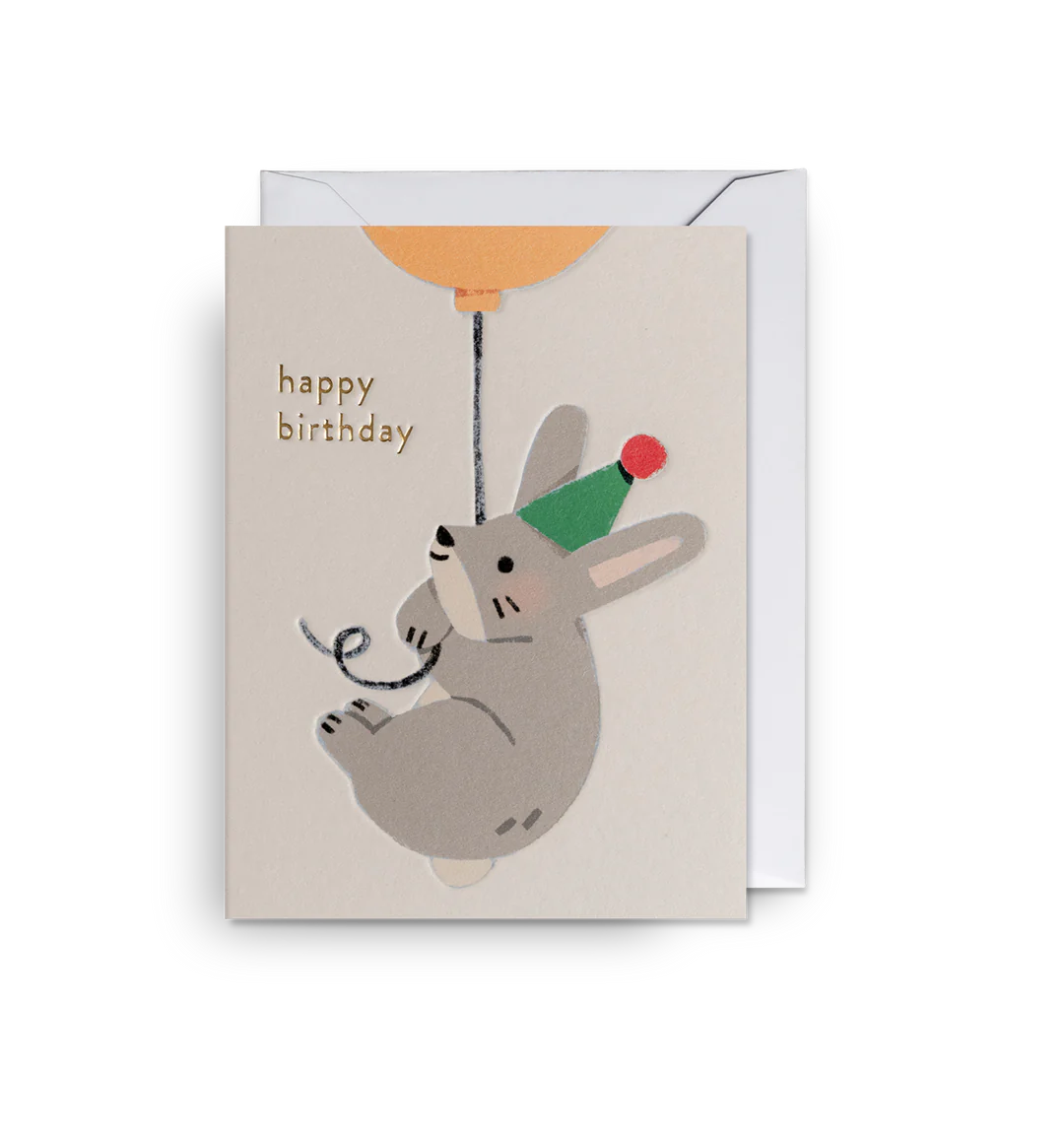 Little Bunny Mini Birthday Card by Lagom Design | Curiouser