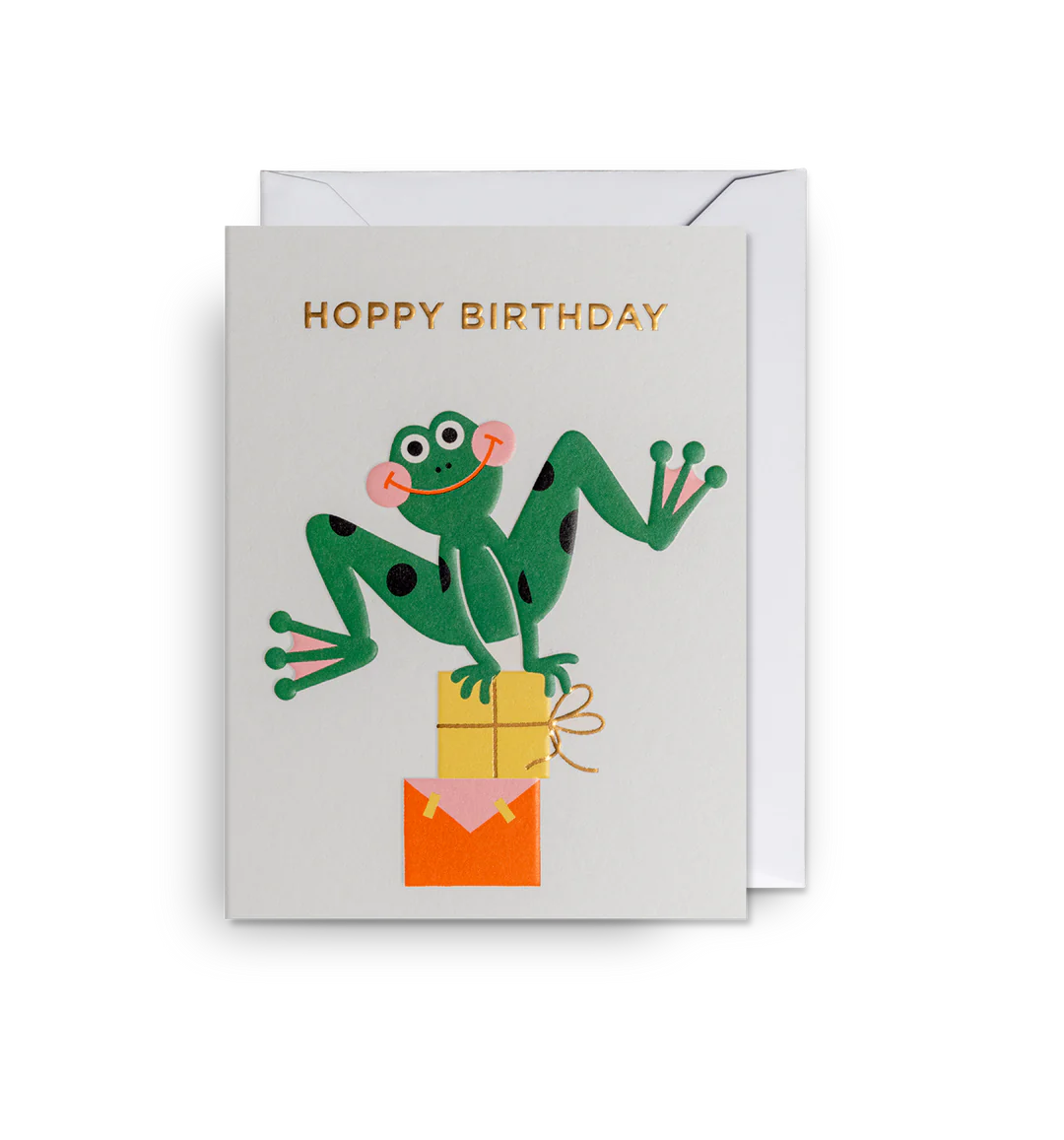 Hoppy Frog Mini Birthday Card