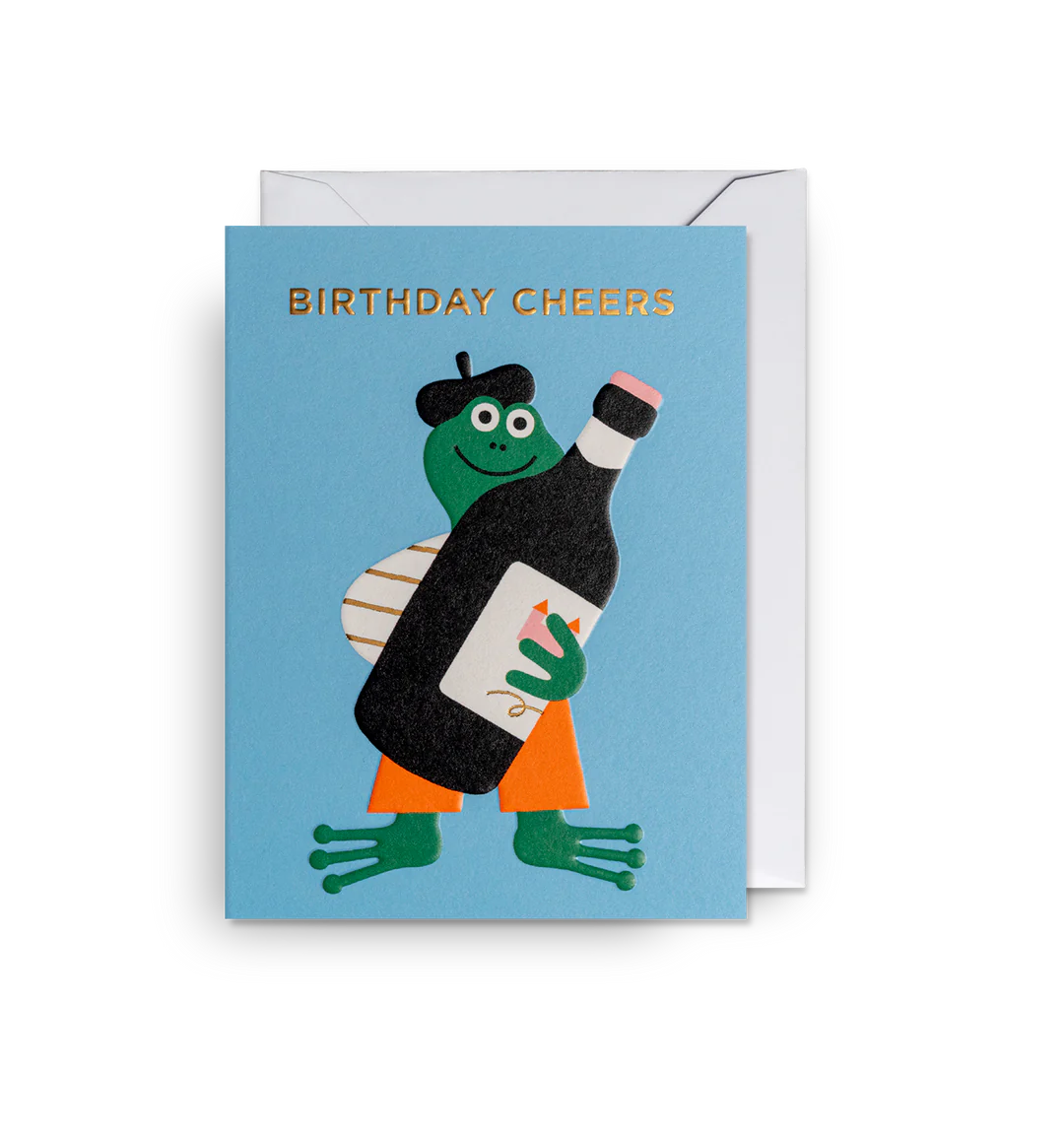 Cheers! Frog Mini Birthday Card