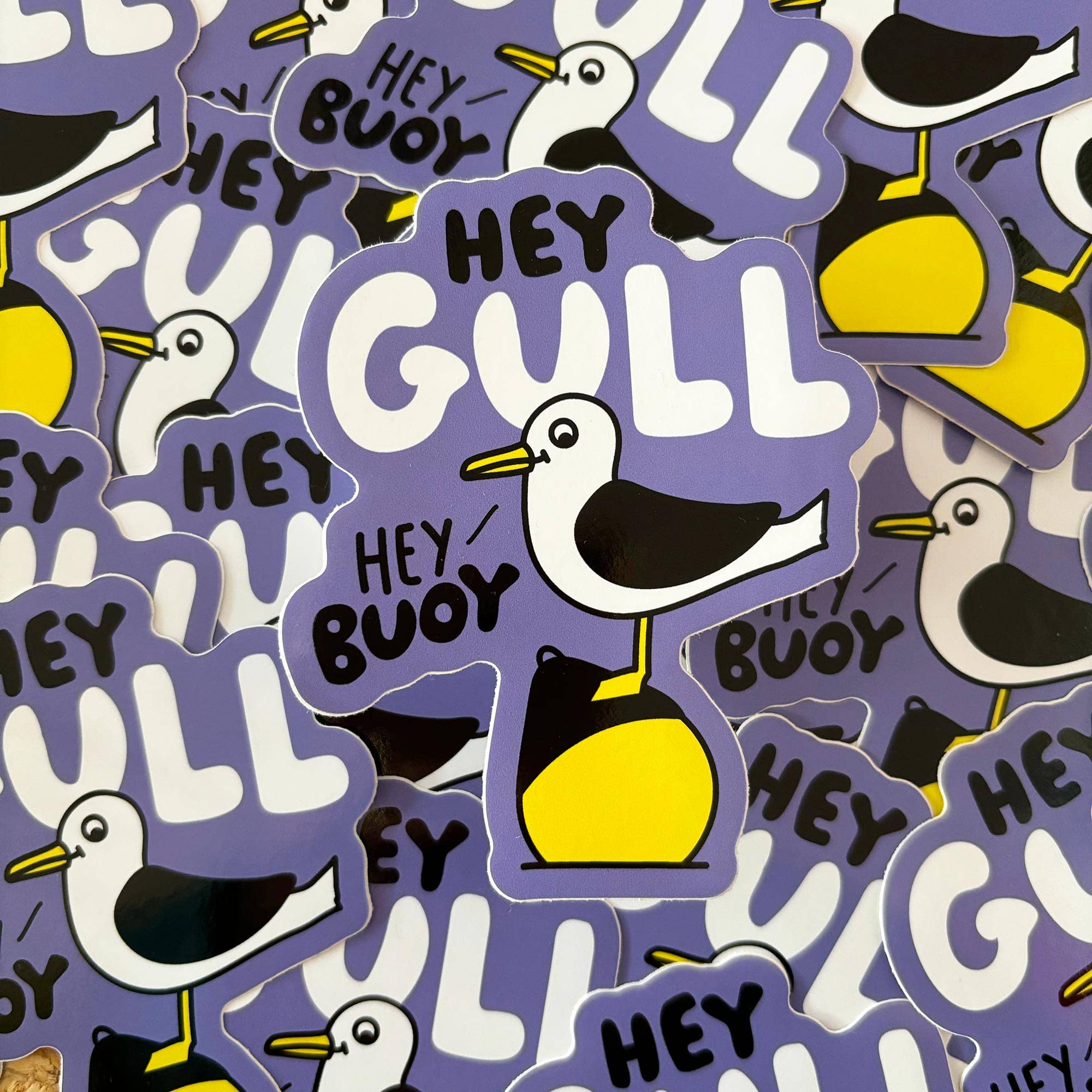 Hey Gull Hey Buoy Vinyl Sticker