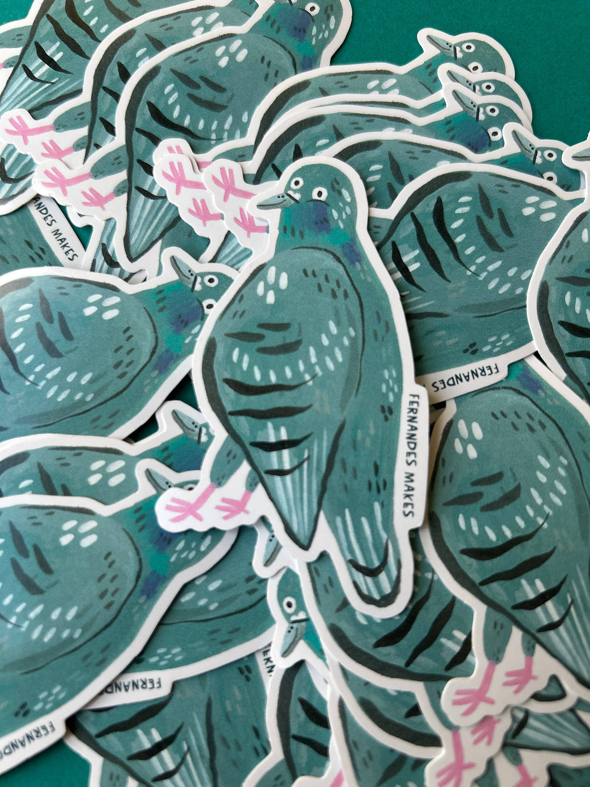 Pigeon Vinyl Stickers: Skye