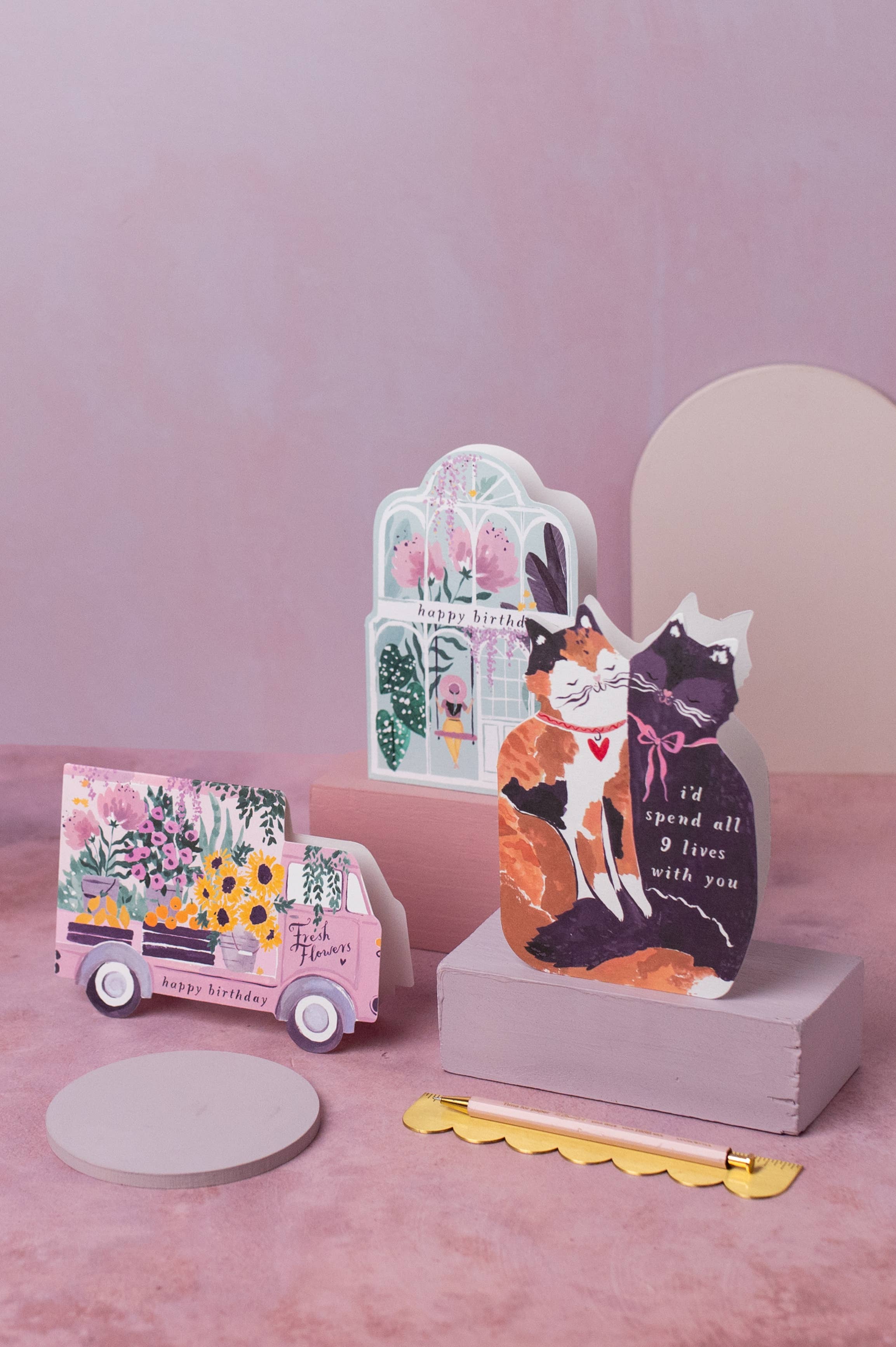 Flower Truck Birthday Card