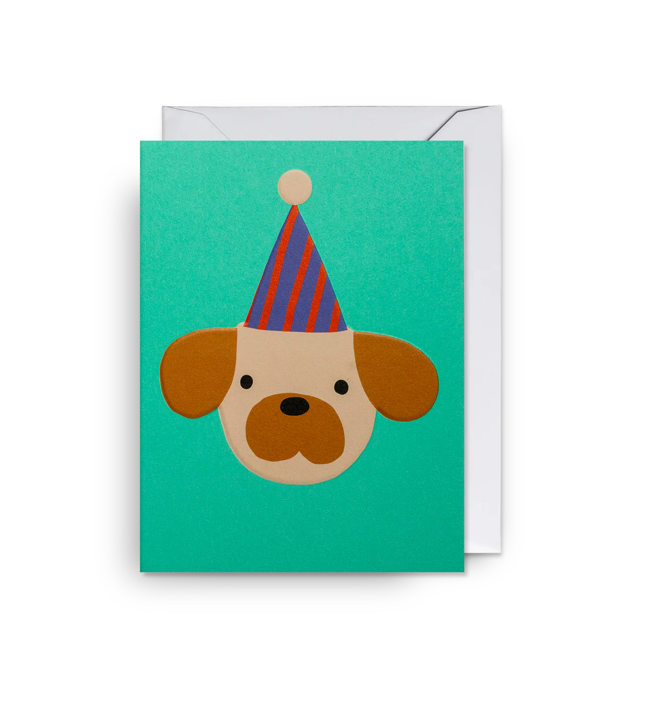 Party Hat Dog Mini Birthday Card