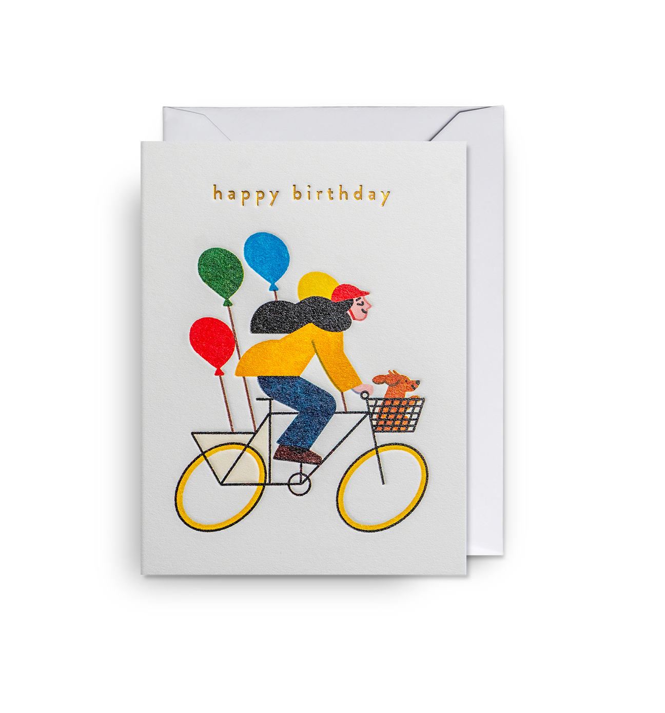 Bicycle Balloons Birthday Mini Card