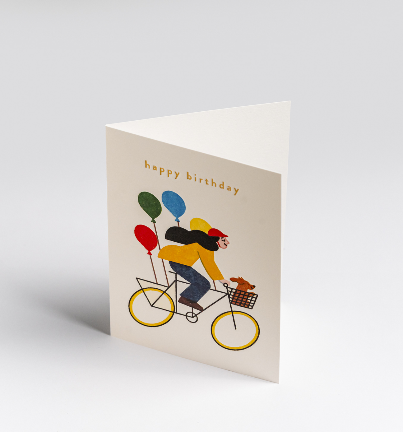 Bicycle Balloons Birthday Mini Card
