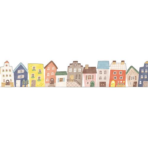 Die-Cut Washi Tape - Houses