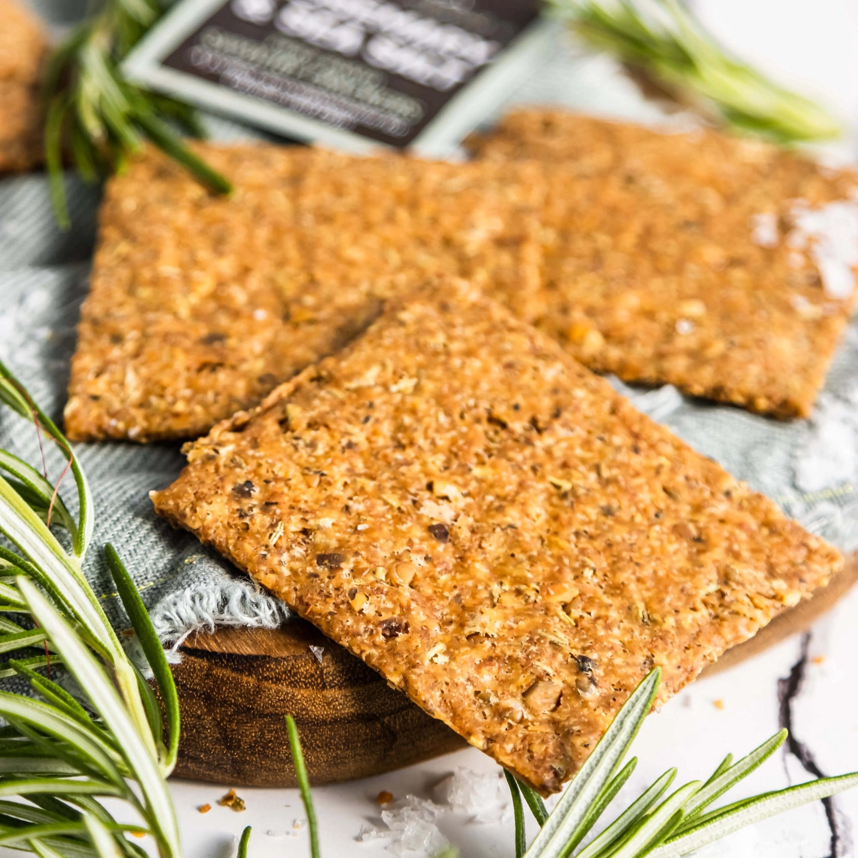 Rosemary & Sea Salt Savoury Crackers