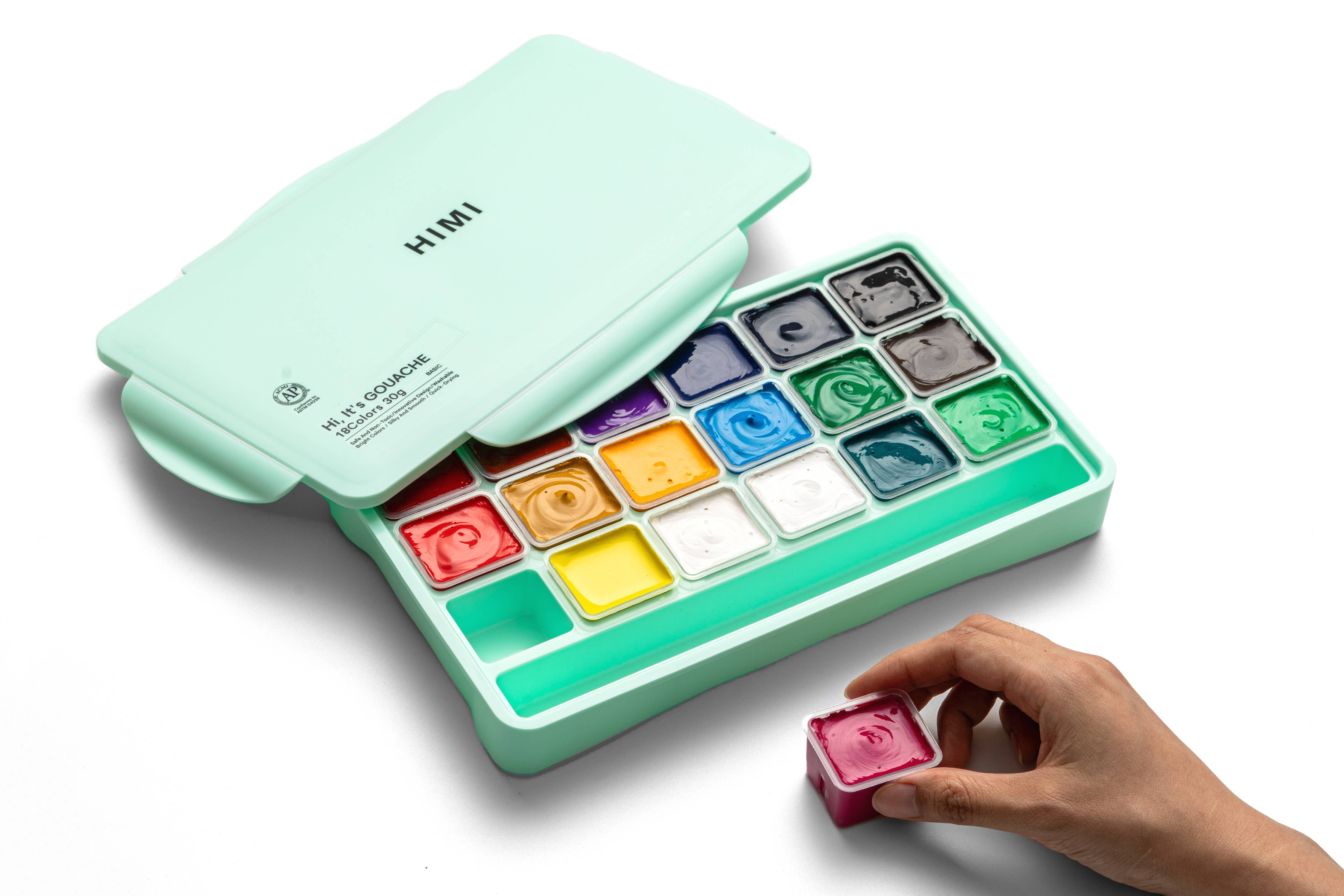 Jelly Cup Gouache Paint Set (18 Colours)