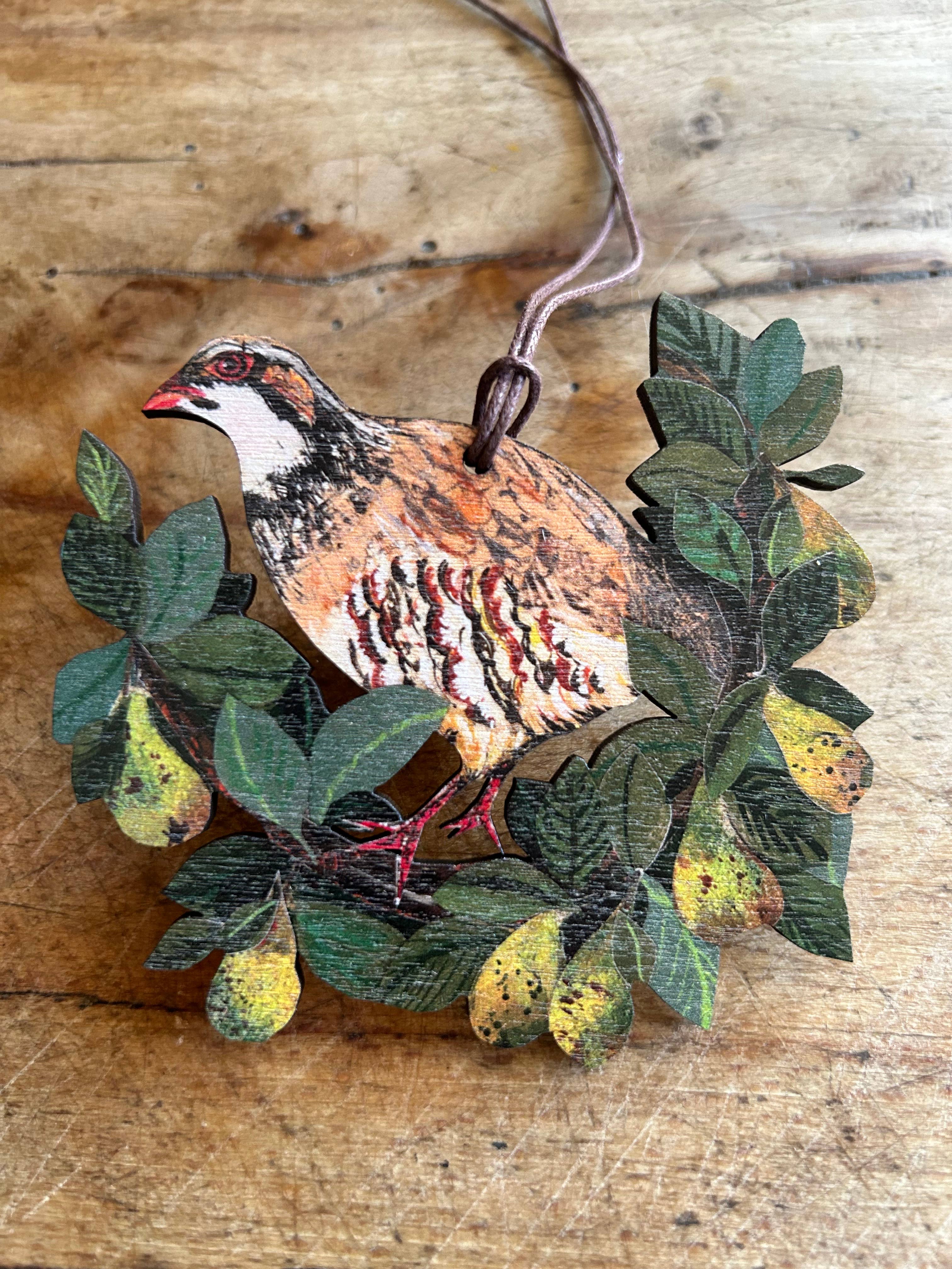 Partridge Birch Plywood Decoration 