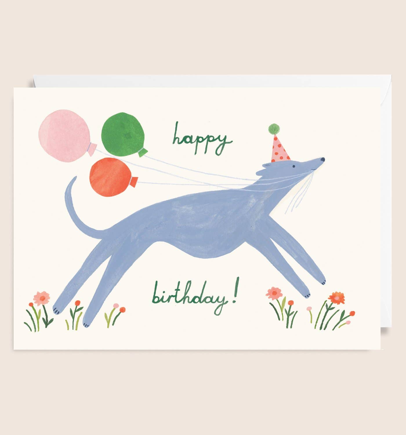 Long Dog Birthday Card