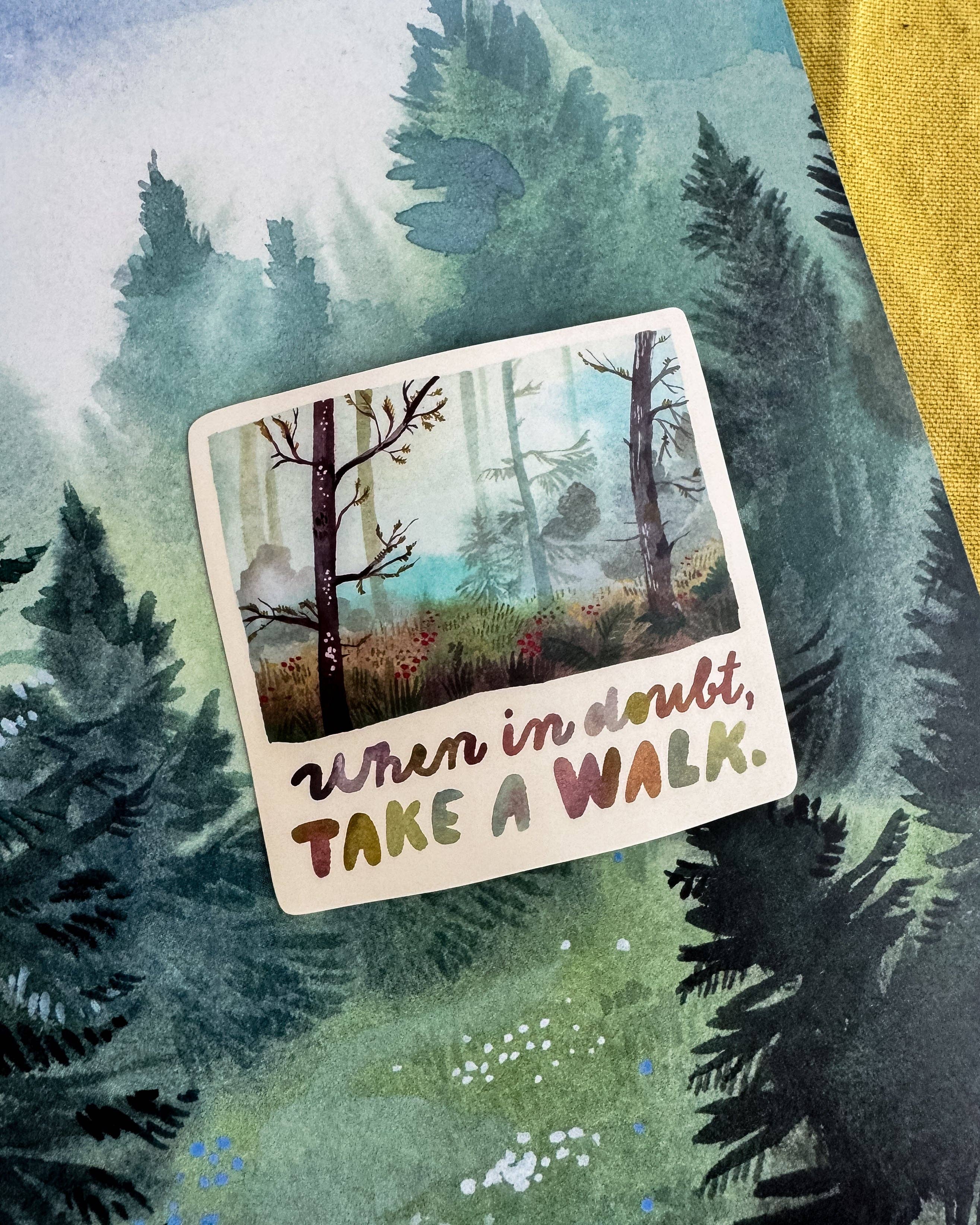 Take A Walk Vinyl Sticker