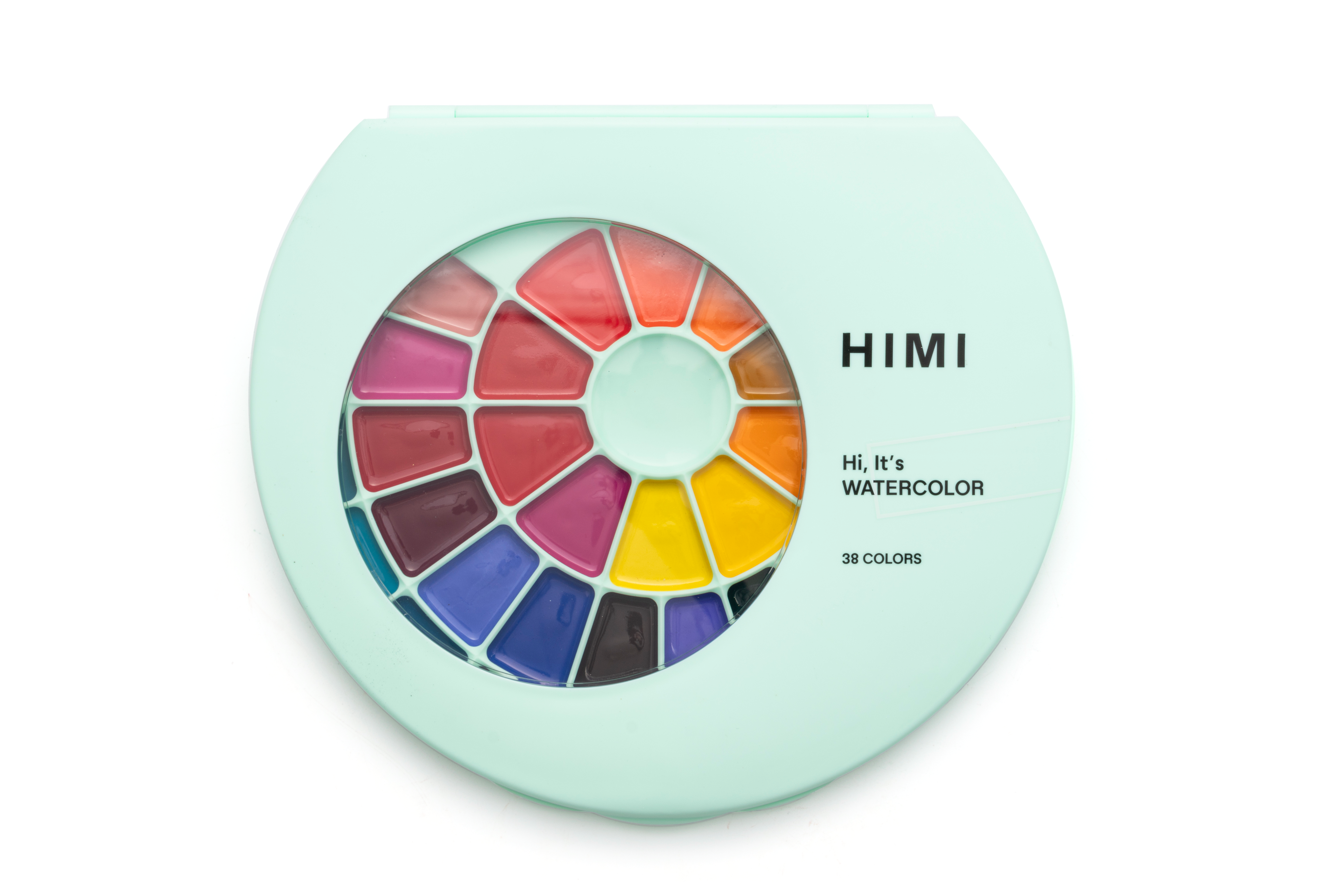 Semi-Moist Watercolour Paint Set (38 Colours)