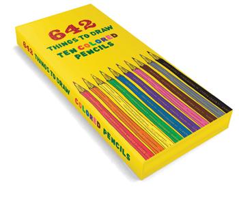 642 Things To Draw - Set Of Ten Coloured Pencils