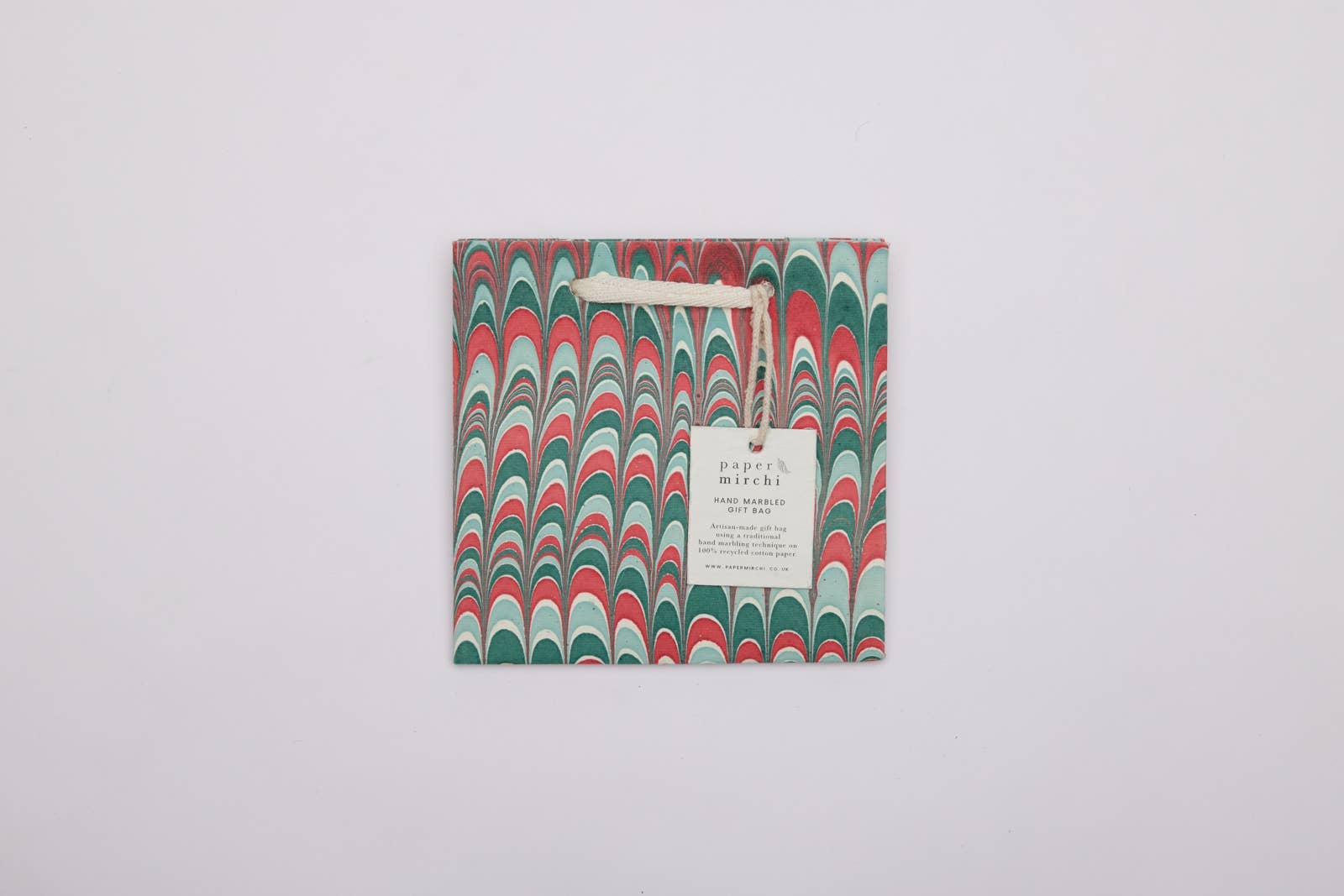 Hand Marbled Gift Bags (Small) - Christmas Splendour