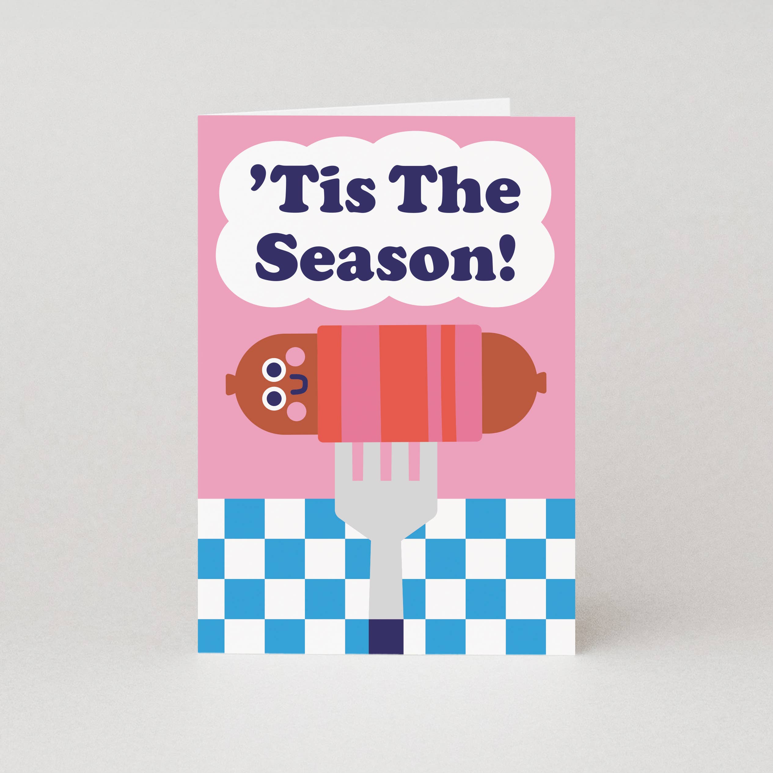 Tis The Season Pigs in Blankets Card Christmas Card