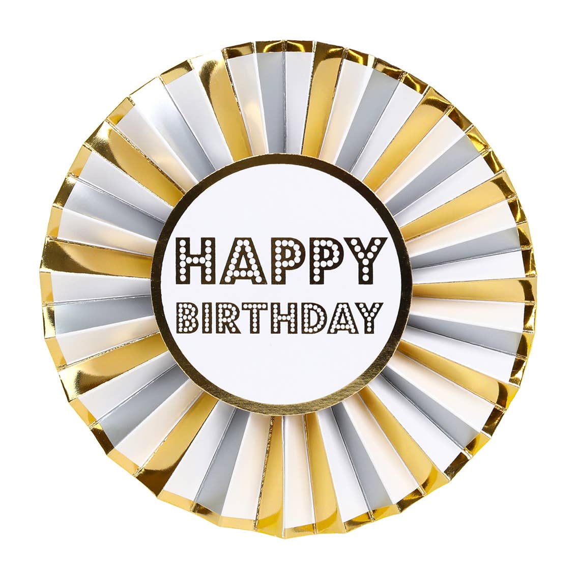 Luxe Gold Happy Birthday Badge
