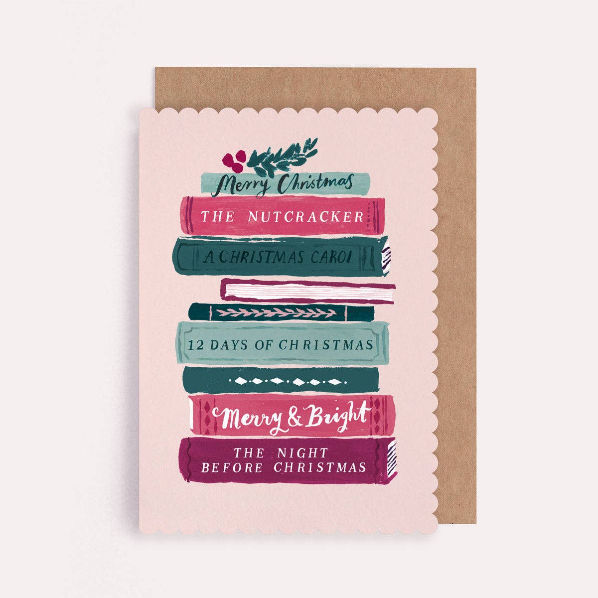 Bookish Christmas Card