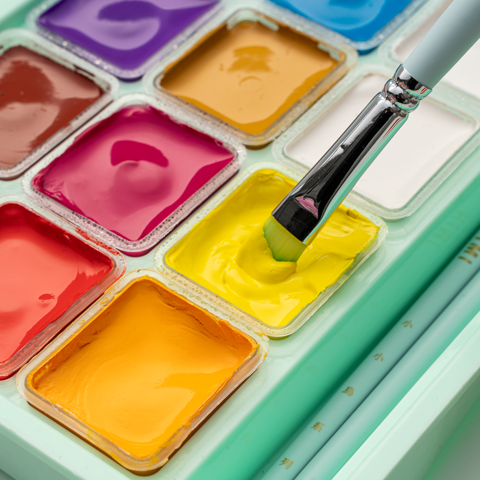Jelly Cup Gouache Paint Set (18 Colours)
