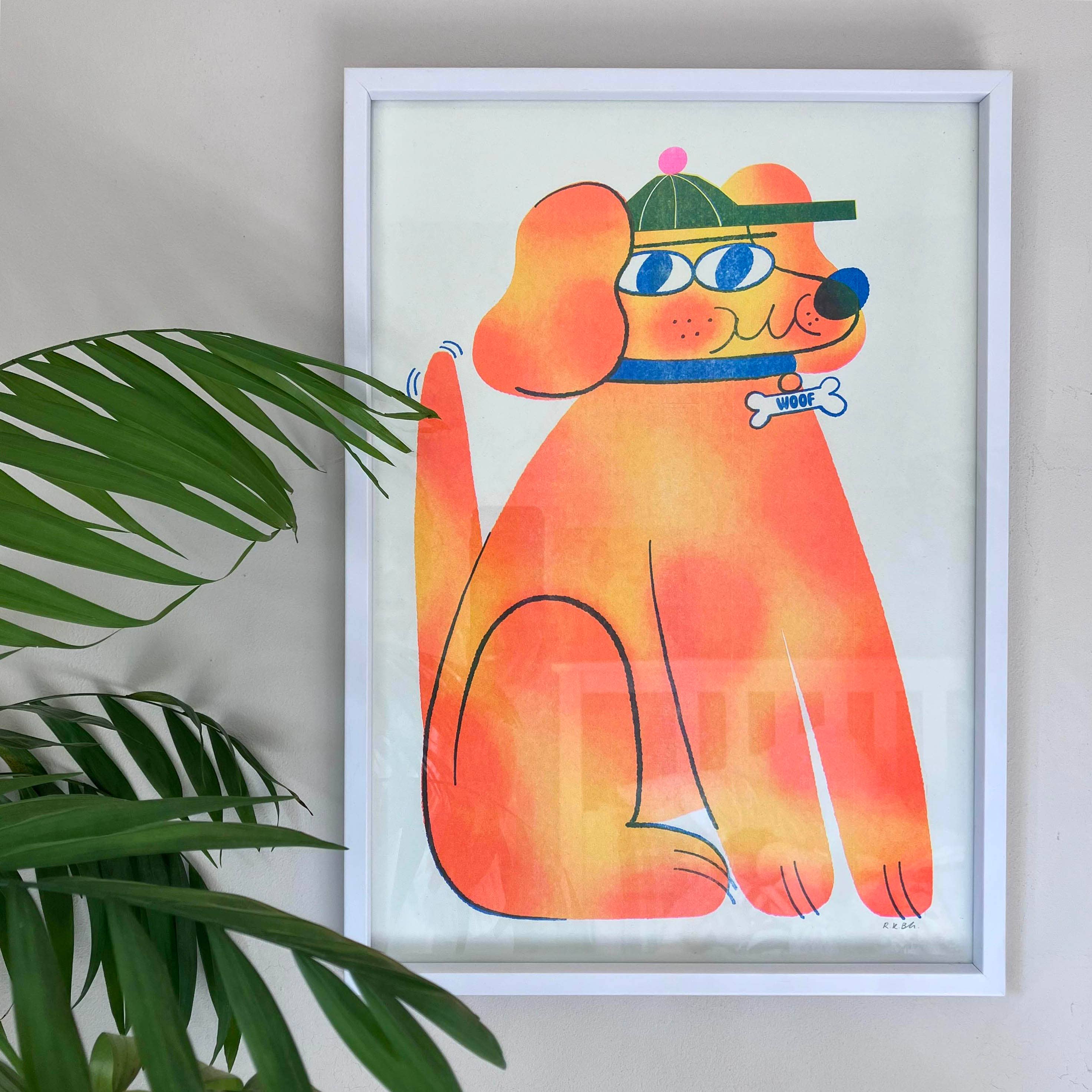 Doggo A3 Riso Print