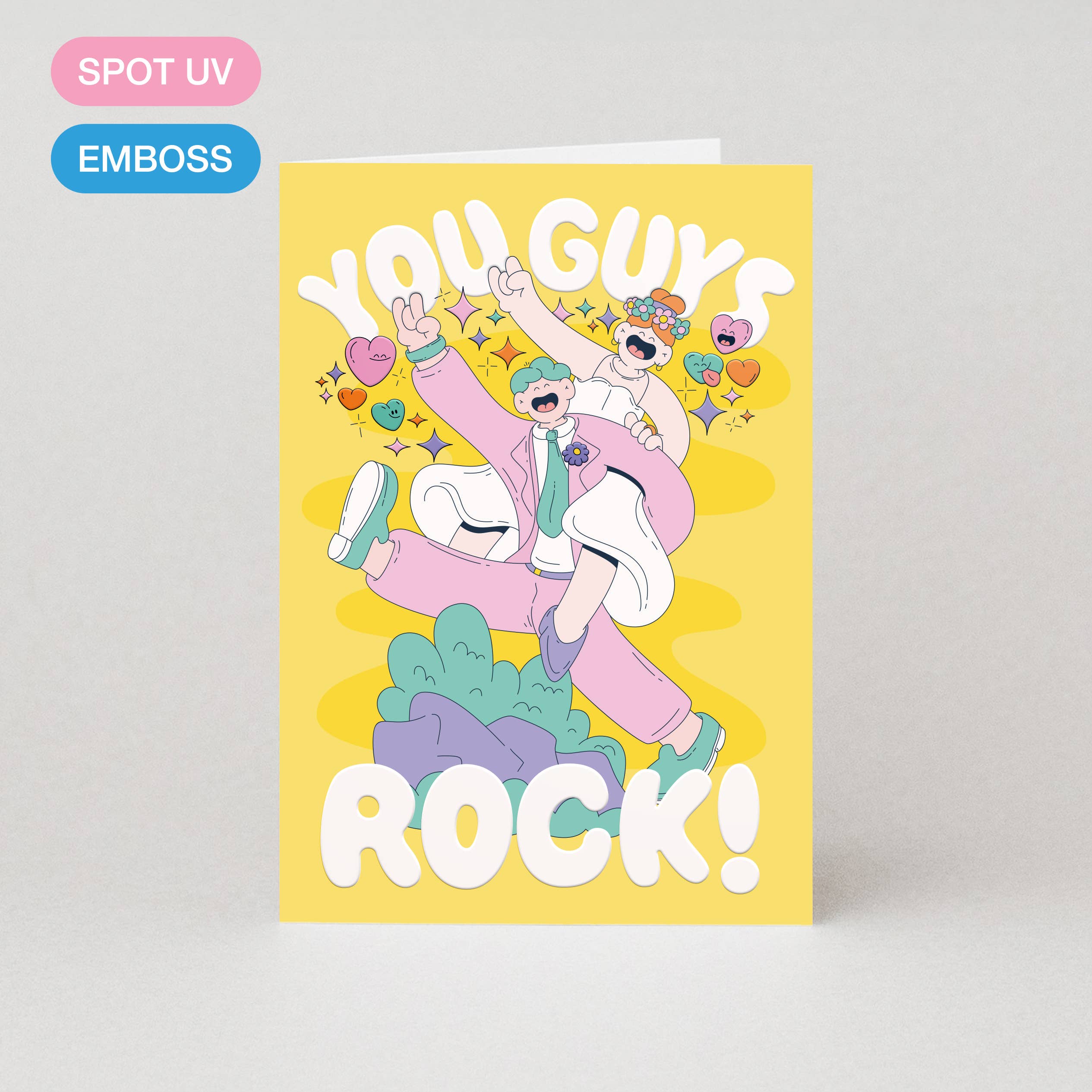 You Guys Rock Wedding Cards
