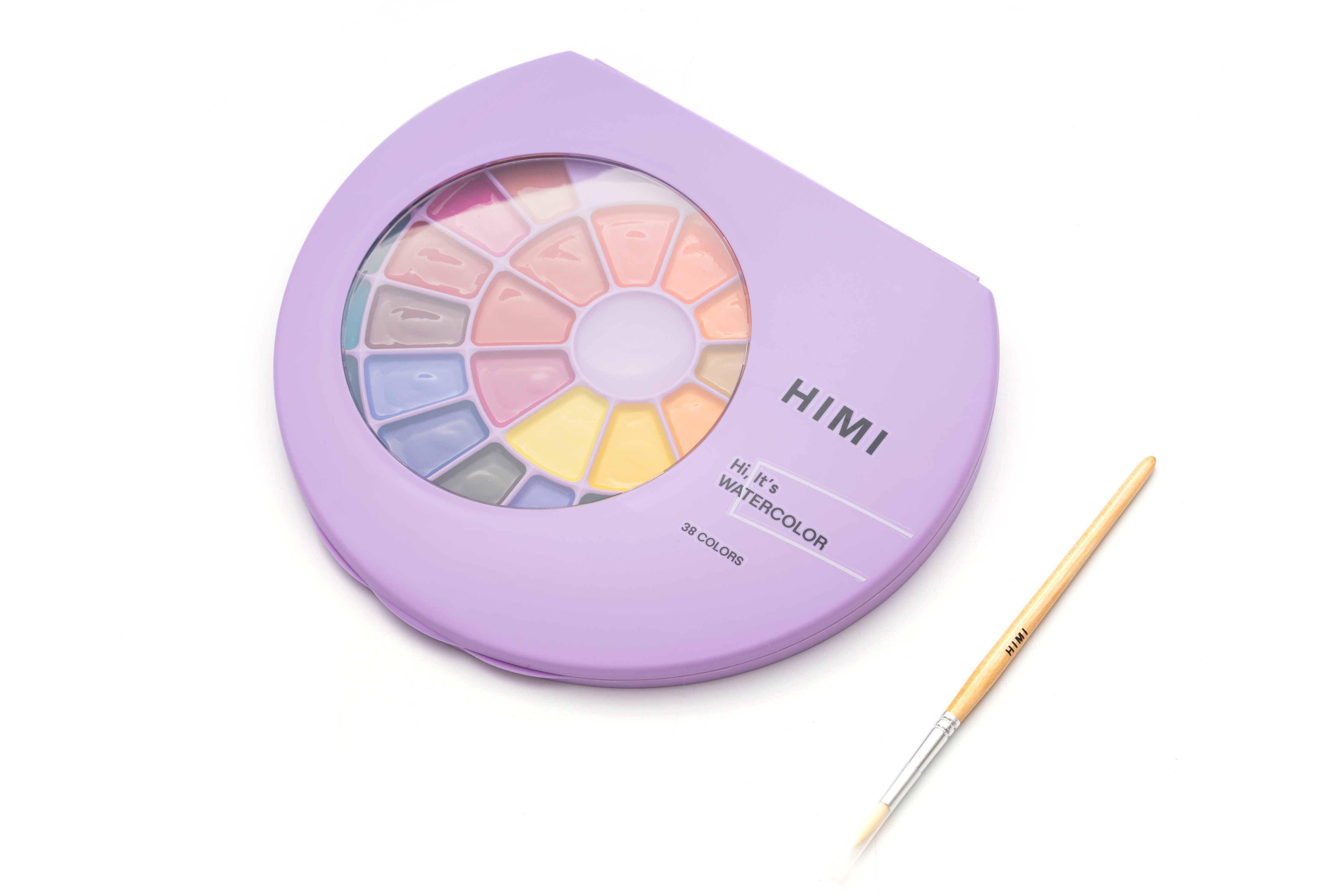 Semi-Moist Watercolour Paint Set (38 Colours)