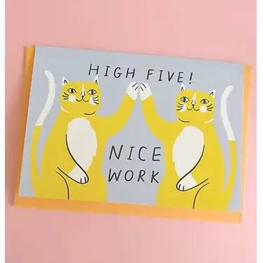 High Five Teamwork Card