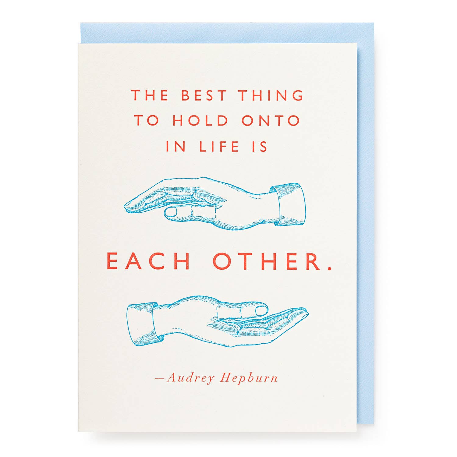 Hold Onto Each Other Letterpress Card