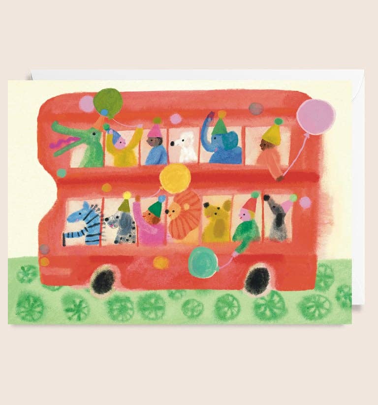 Party Bus Birthday Card