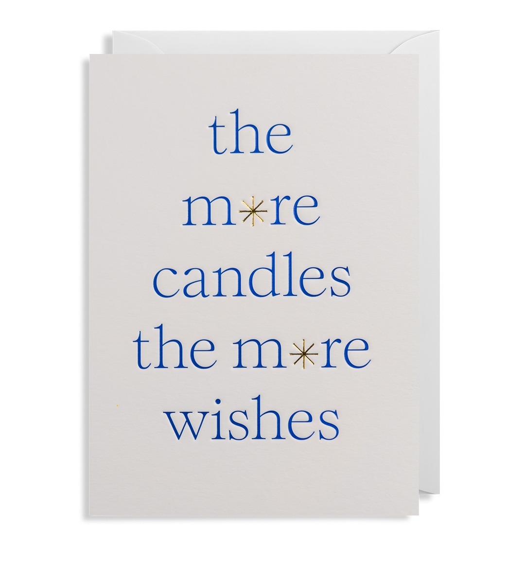 More Candles More Wishes Birthday Card