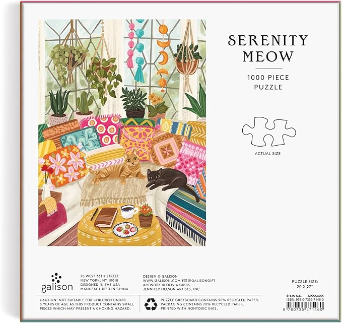 Serenity Meow - 1000 Piece Puzzle