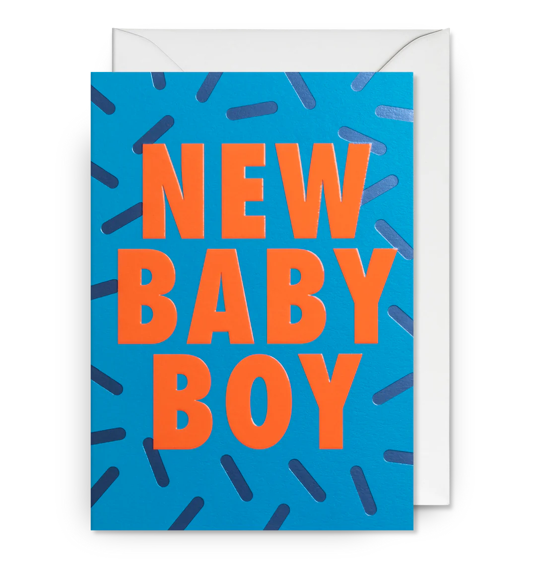 New Baby Boy Confetti Sprinkles Card