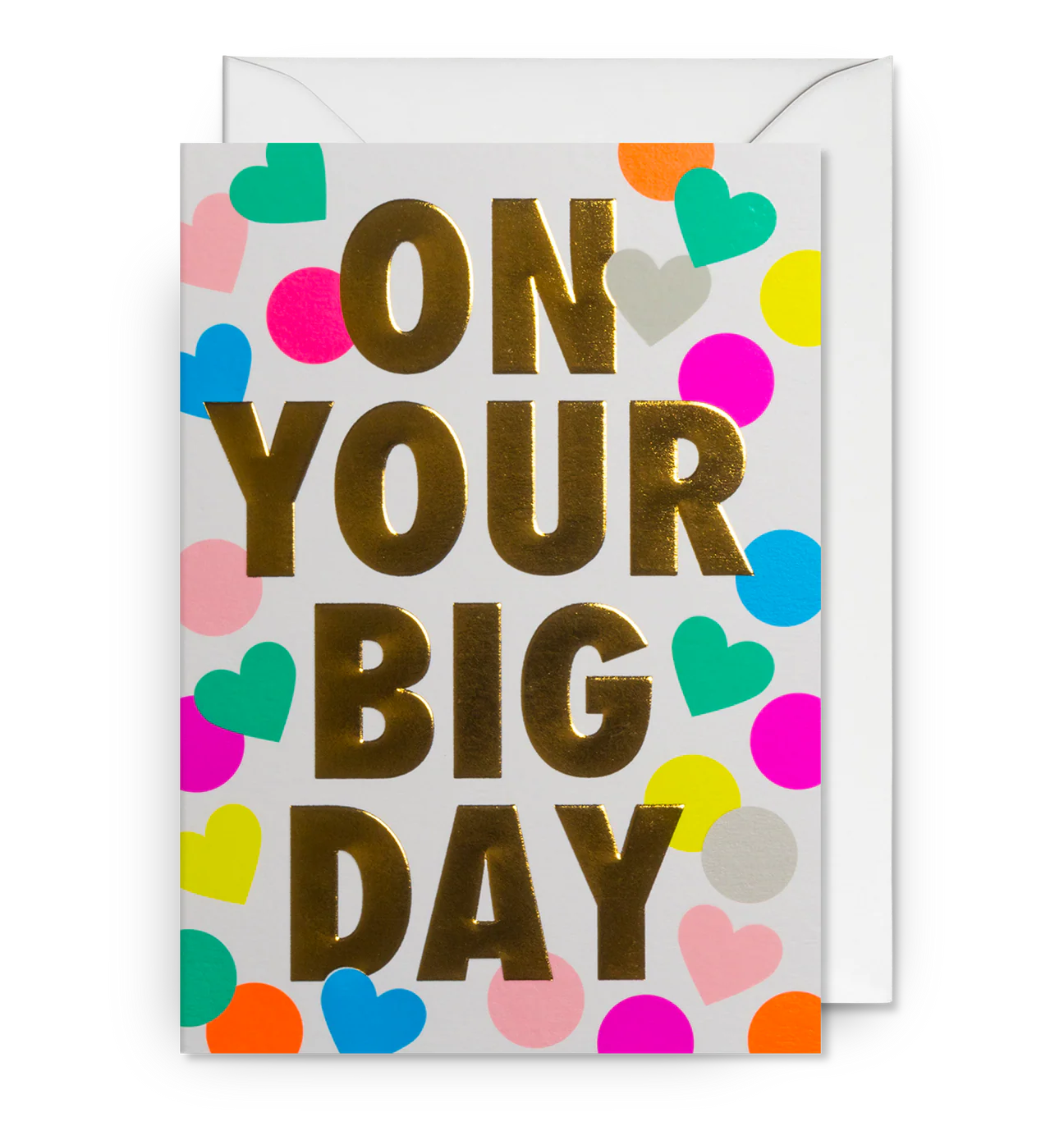 On Your Big Day Heart Confetti Wedding Card