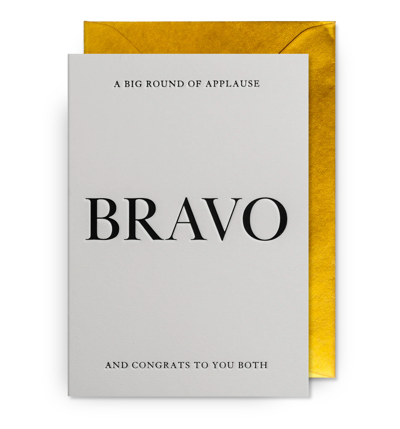 Bravo Congrats To You Both Card