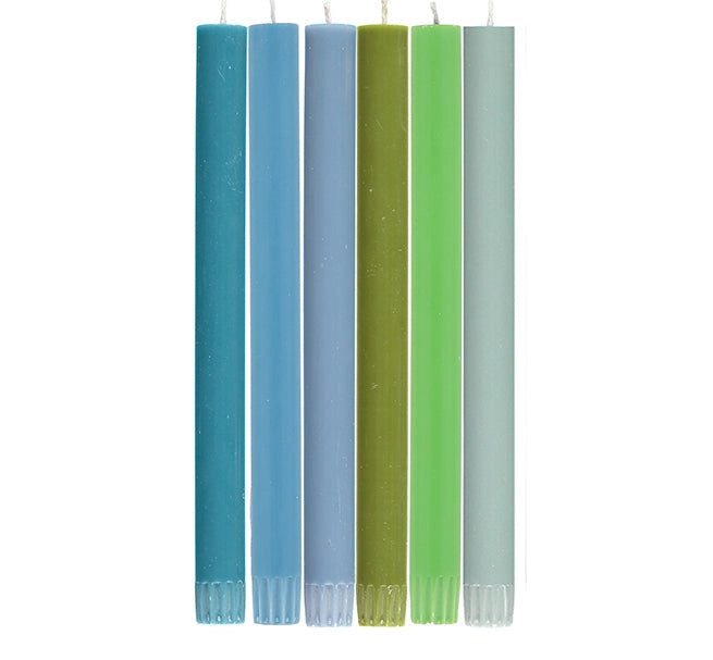 Cool Rainbow Set of 6 Dinner Candles