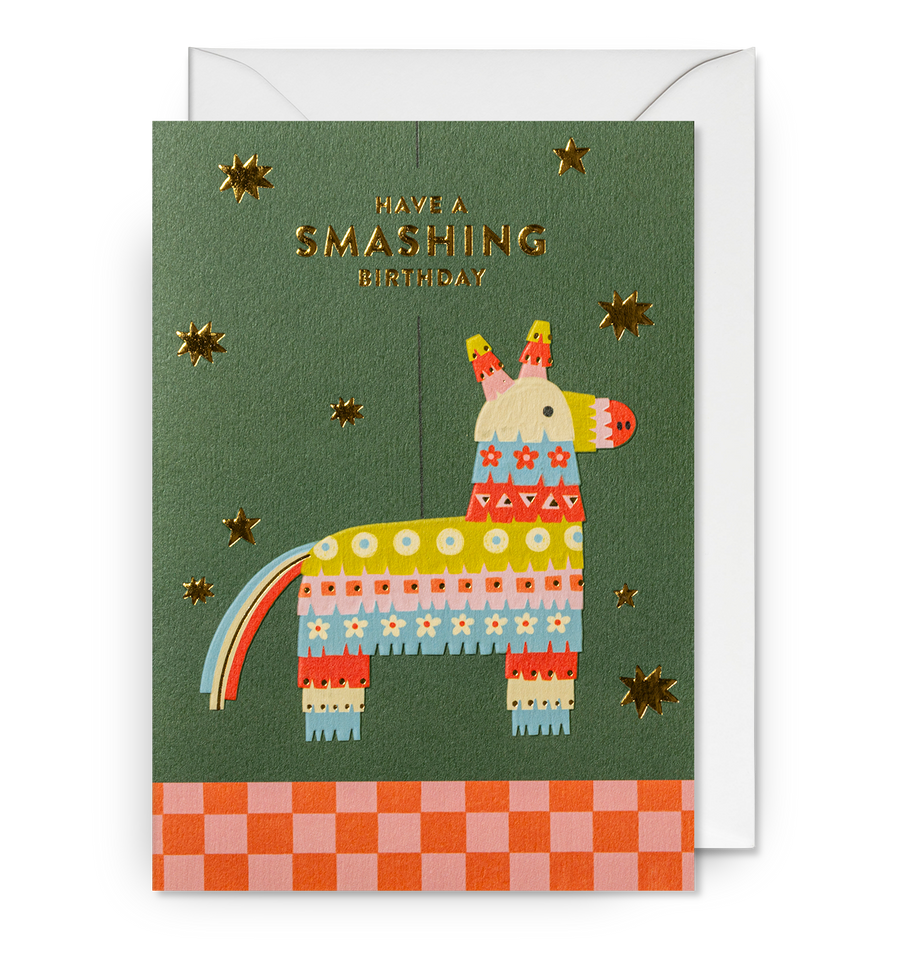 Pinata Smashing Birthday Day Card By Lagom Design | Curiouser