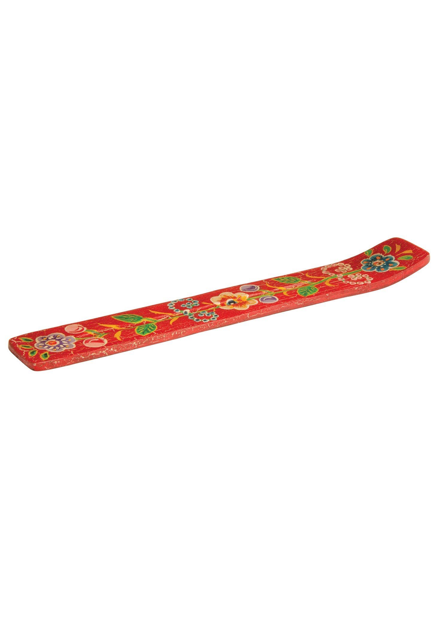 Floral Hand Painted Wooden Incense Holder