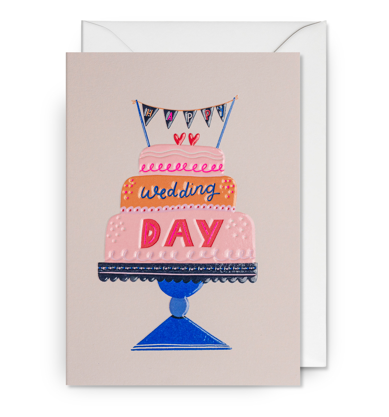 Happy Wedding Day Decorative Wedding Card