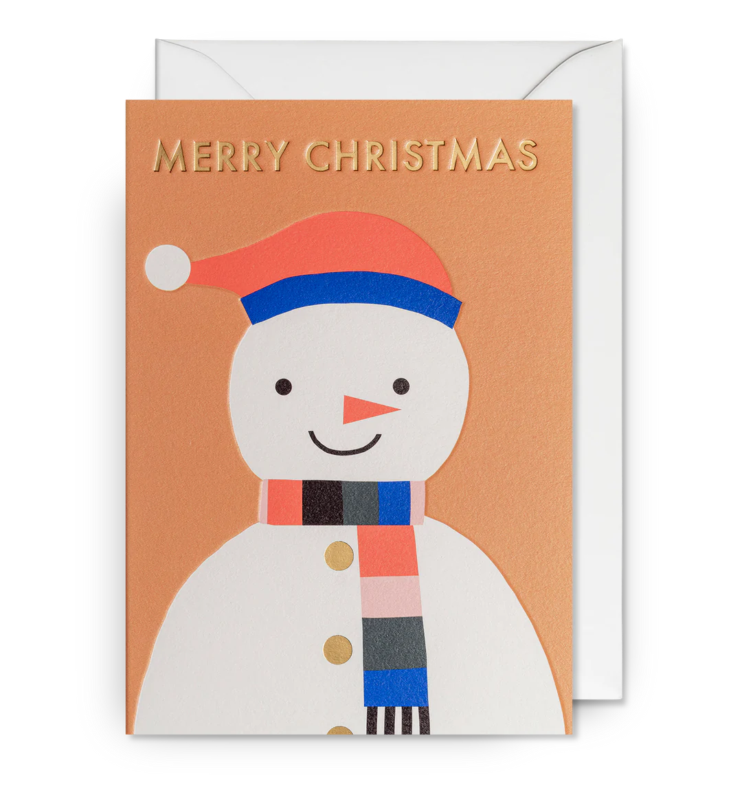 Pack Of 5 Illustrative Snowman Christmas Card