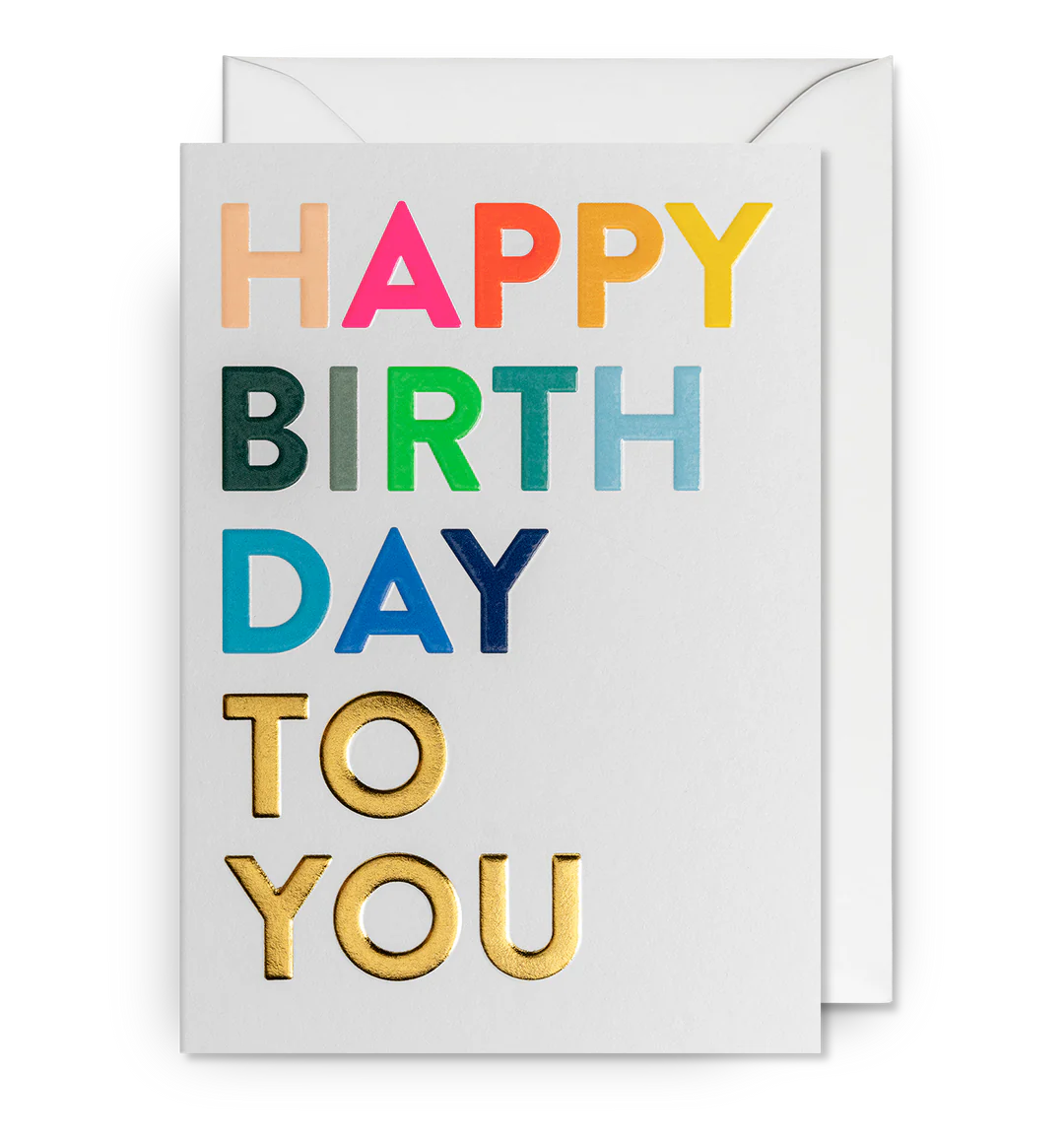 Rainbow Foil Birthday Card