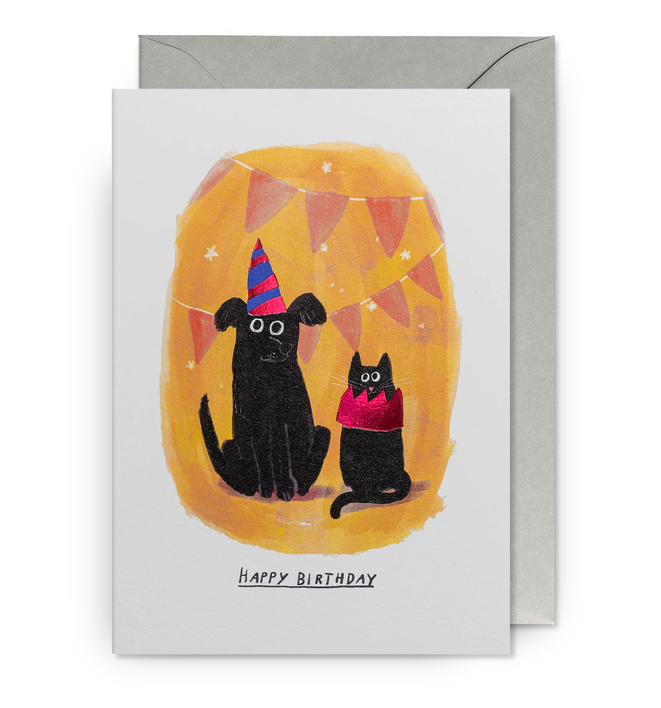 Party Hat Pets Birthday Card