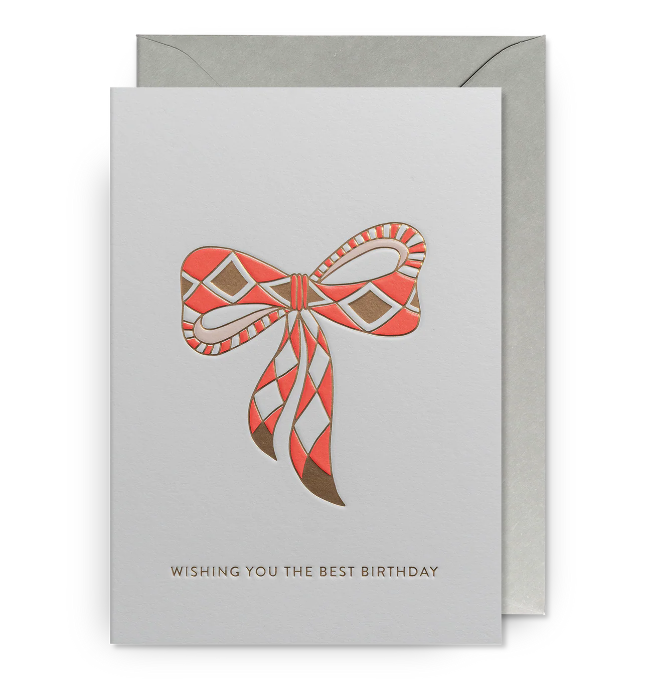 Red Bow Wishing You the Best Birthday Card