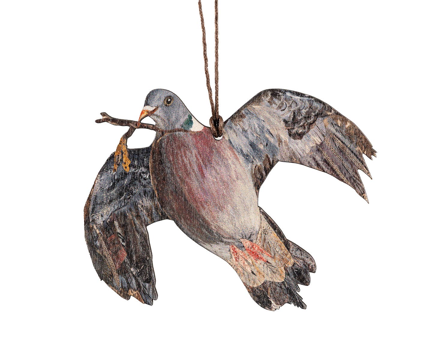Wood Pigeon Birch Plywood Decoration