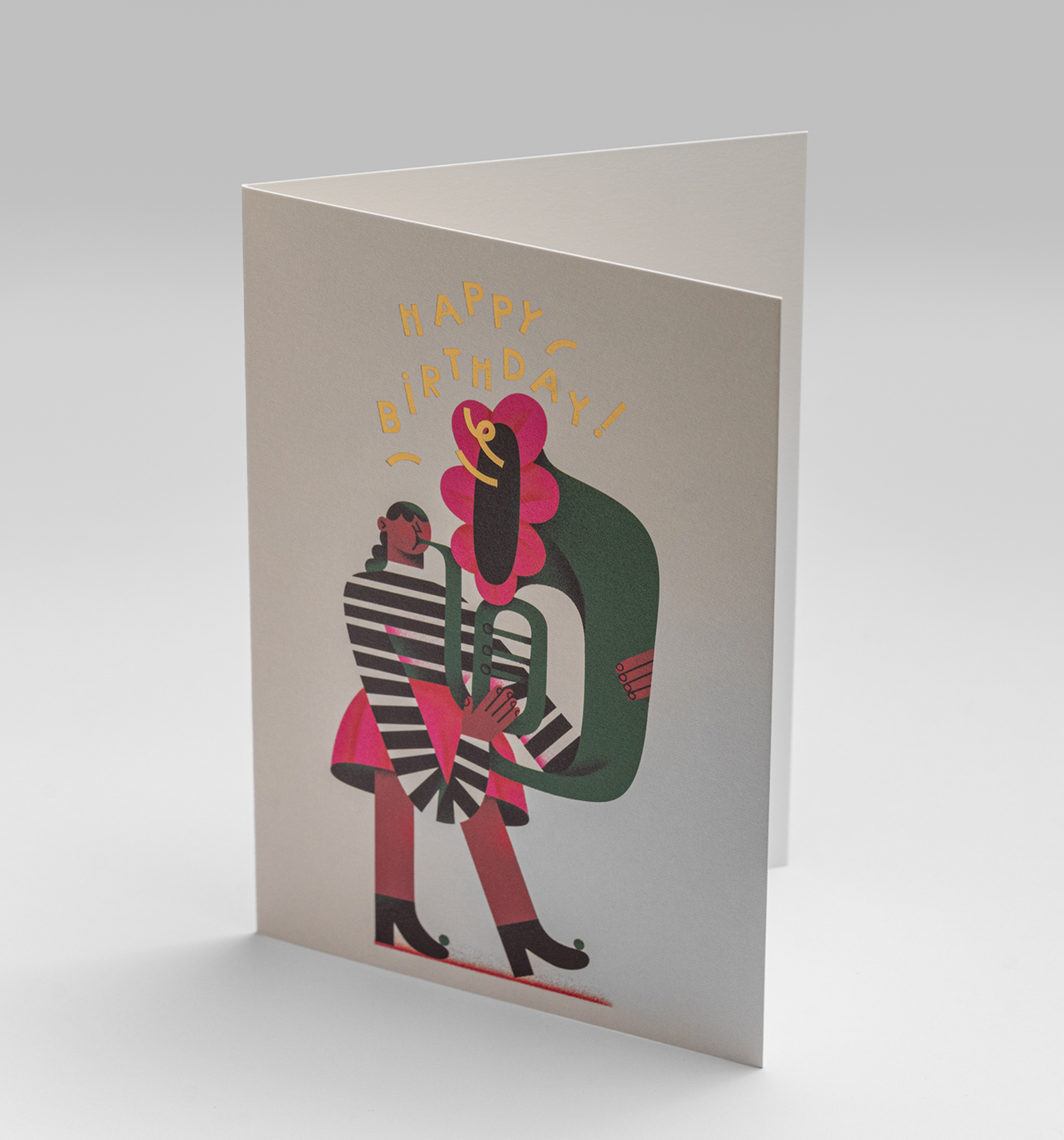Tuba Girl Card