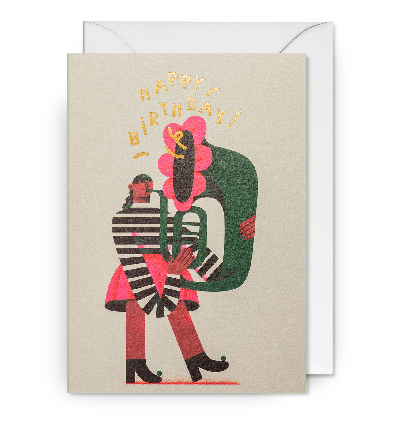 Tuba Girl Card