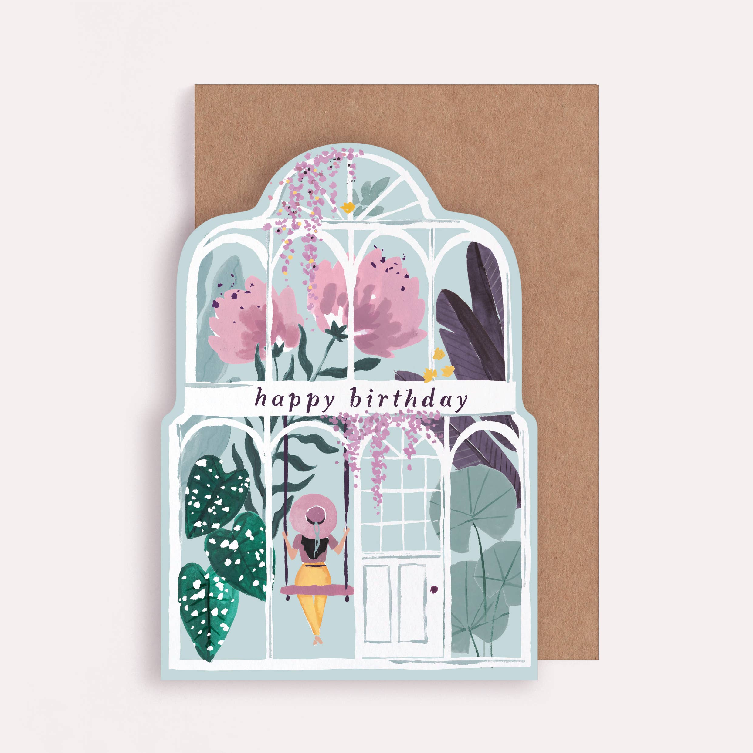 Greenhouse Birthday Die-Cut Card