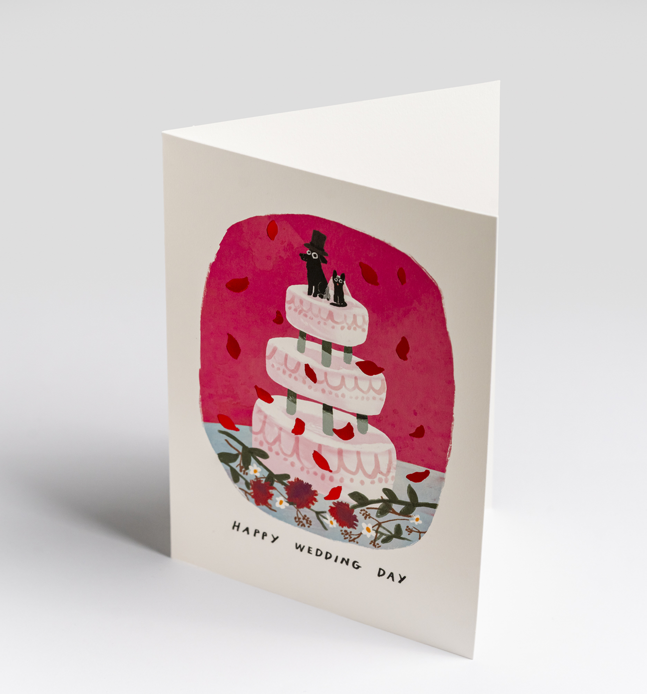 Cat and Dog Wedding Card