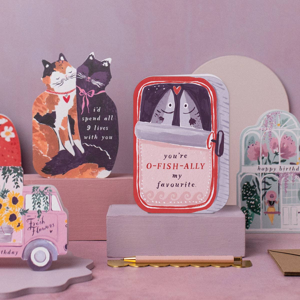 Sardines You're My Favourite Die-Cut Card