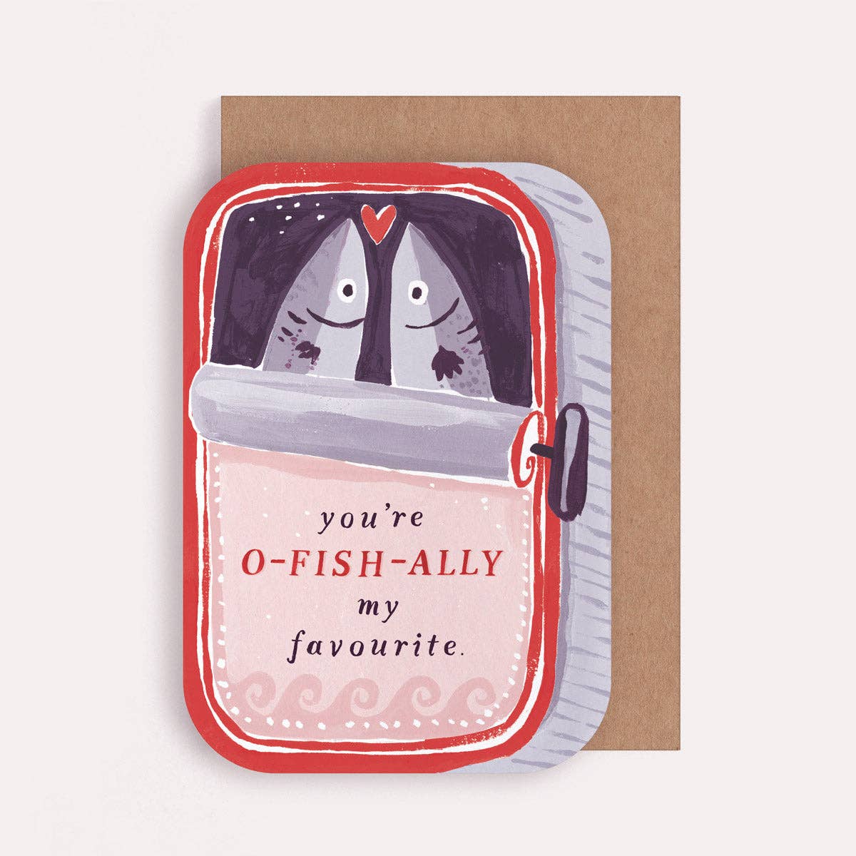 Sardines You're My Favourite Die-Cut Card