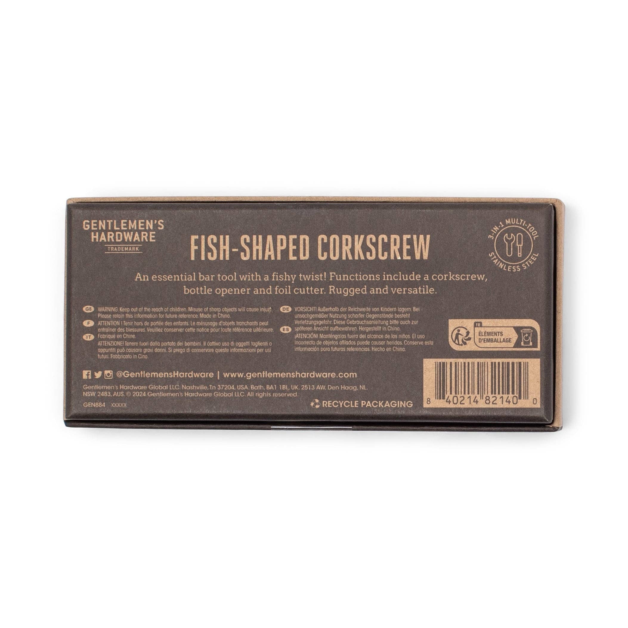 Fish Shaped Waiter's Corkscrew